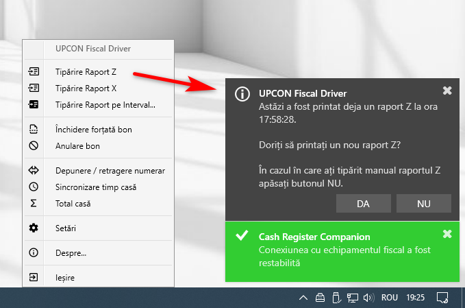 Capturi de ecran ale aplicației web UpCon