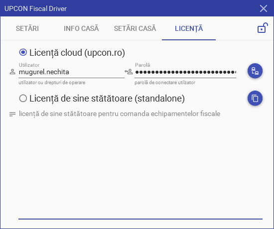Interconectare agent software cu echipamentele fiscale și aplicația web UpCon