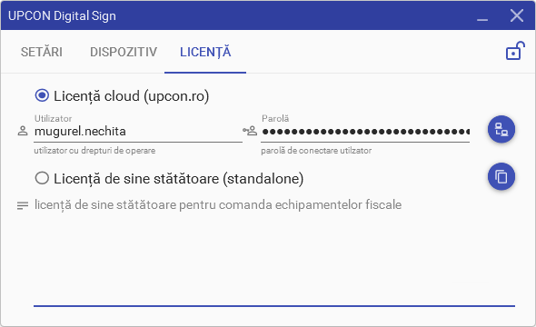 Interconectare agent software cu echipamentele fiscale și aplicația web UpCon
